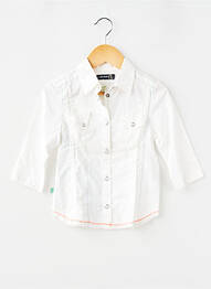 Chemise manches longues tissage popeline blanc JEAN BOURGET garcon