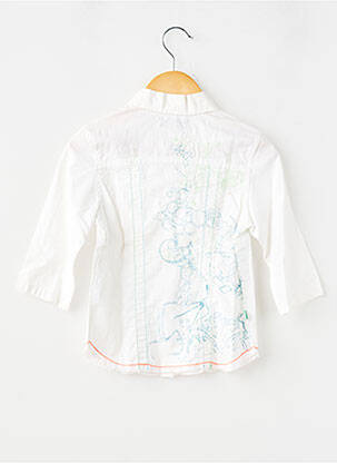 Chemise manches longues tissage popeline blanc JEAN BOURGET garcon