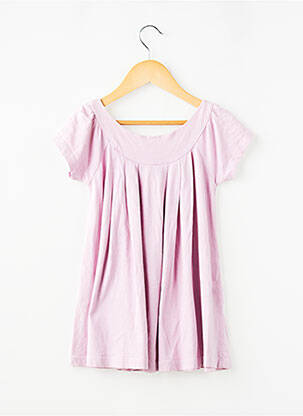 Robe mi-longue manches courtes manches courtes violet DIPLODOCUS fille