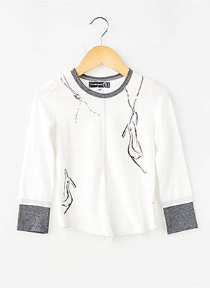 T-shirt coupe cintrée manches longues beige JEAN BOURGET fille