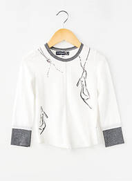 T-shirt coupe cintrée manches longues beige JEAN BOURGET fille