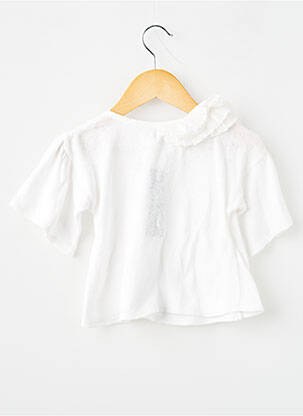 Gilet manches courtes stretch blanc JEAN BOURGET fille