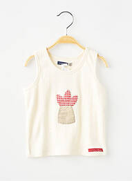 Débardeur coupe cintrée sans manche beige JEAN BOURGET fille