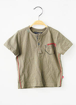 Polo tissage jersey manches courtes vert JEAN BOURGET garçon