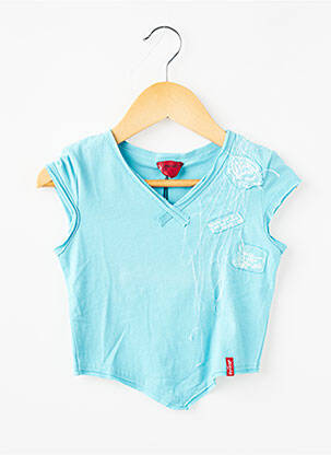 T-shirt stretch manches courtes bleu LEVI'S fille