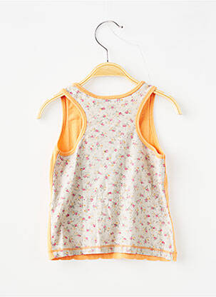 Débardeur stretch sans manche orange IKKS fille
