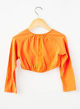 Boléro tissage jersey orange ELIANE ET LENA fille