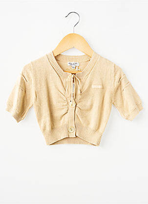 Gilet manches courtes beige ELIANE ET LENA garçon