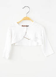 Boléro col rond blanc JEAN BOURGET fille