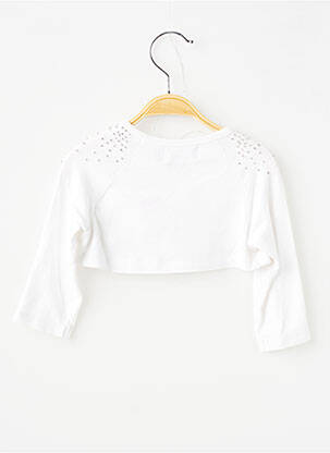 Boléro tissage jersey blanc JEAN BOURGET fille