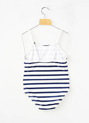 Maillot de bain 1 pièce imprimé rayures bleu LE PETIT MARCEL fille