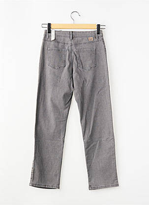 Jeans coupe droite stretch gris IKKS fille