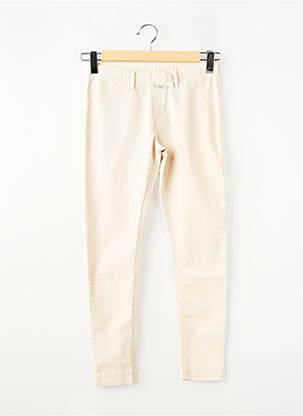 Pantalon slim tissage popeline taille élastique beige MARITHE & FRANCOIS GIRBAUD enfant