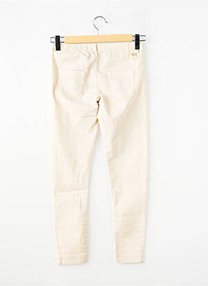 Pantalon slim tissage popeline taille élastique beige MARITHE & FRANCOIS GIRBAUD enfant