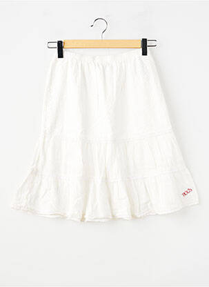 Jupe mi-longue taille normale blanc IKKS fille