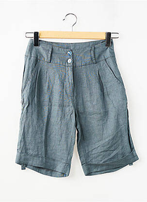 Bermuda coupe droite bleu LA FEE MARABOUTEE fille