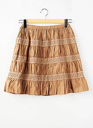 Jupe courte doublure marron LA FEE MARABOUTEE fille