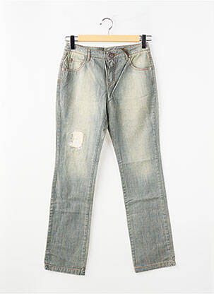 Jeans coupe slim effet usé délavé taille normale gris IKKS femme