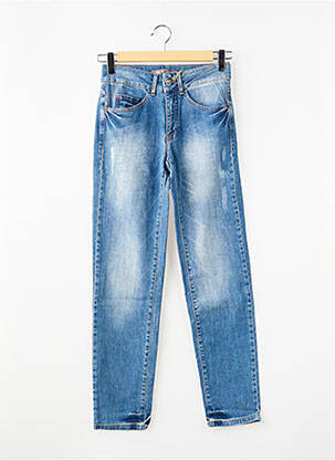 Jeans coupe droite stretch taille normale bleu I.CODE (By IKKS) femme