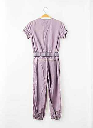 Combi-pantalon col rond violet LA FEE MARABOUTEE fille