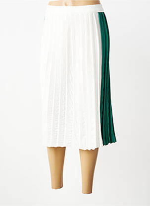 Jupe mi-longue coupe droite blanc MINIMUM femme