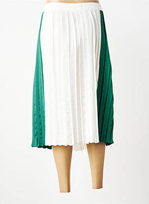 Jupe mi-longue coupe droite blanc MINIMUM femme