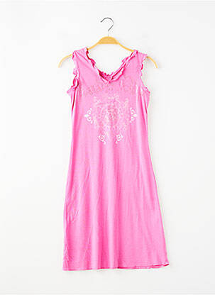 Robe mi-longue sans manche sans manche rose DDP fille