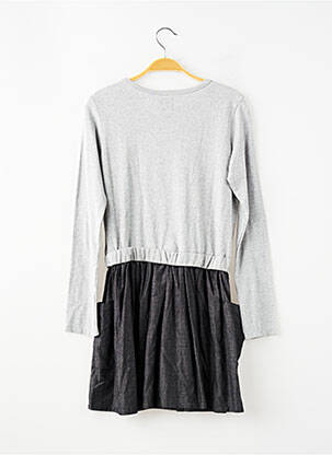 Robe mi-longue col rond manches longues gris SORRY 4 THE MESS fille