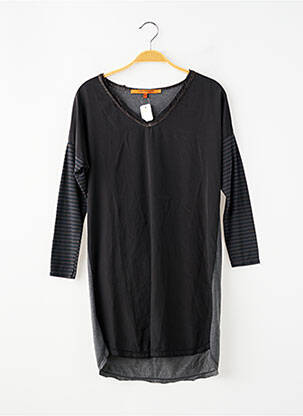 Robe mi-longue manches longues noir LA FEE MARABOUTEE fille