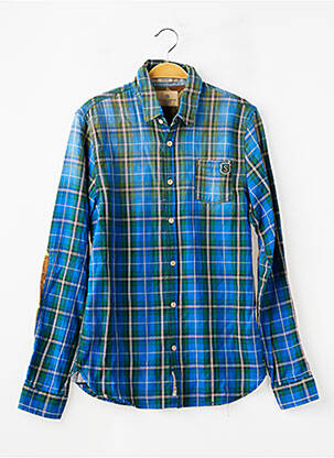 Chemise manches longues tissage popeline bleu SCOTCH & SODA garçon