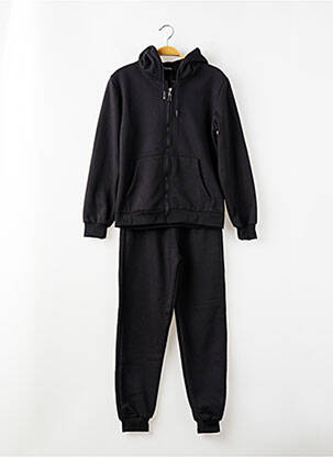 Ensemble pantalon taille élastique noir FASHION garçon