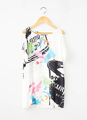 Top manches courtes manches courtes blanc PEPE JEANS fille