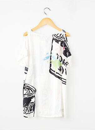 Top manches courtes manches courtes blanc PEPE JEANS fille