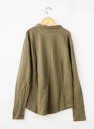 Top manches longues manches longues vert PETIT BATEAU fille