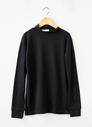 T-shirt coupe cintrée manches longues noir ANGEL KIDS fille