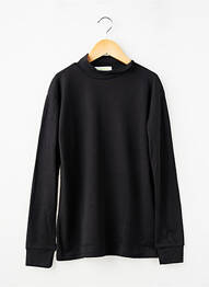 T-shirt coupe cintrée manches longues noir ANGEL KIDS fille