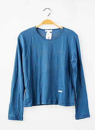 Top coupe cintrée manches longues bleu KOOKAI fille