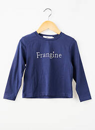 Top manches longues manches longues bleu PM MERE & FILLE fille