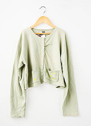 Veste casual col rond vert LILITH fille