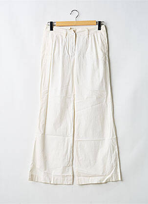 Pantalon droit tissage popeline taille normale beige FIRETRAP femme
