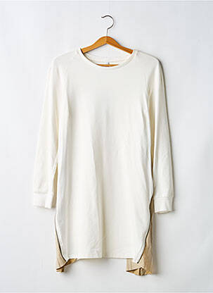 Robe mi-longue manches longues manches longues blanc IMPERIAL femme