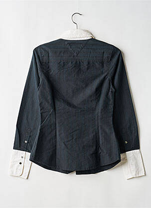Chemisier coupe cintrée manches longues noir TOMMY HILFIGER femme