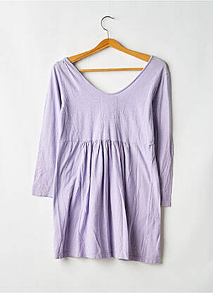 Top stretch manches longues violet GESCOT femme