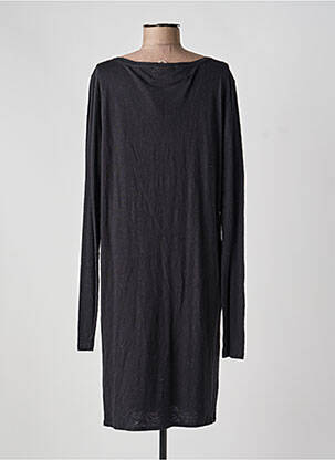 Robe mi-longue manches longues manches longues noir MAISON SCOTCH femme