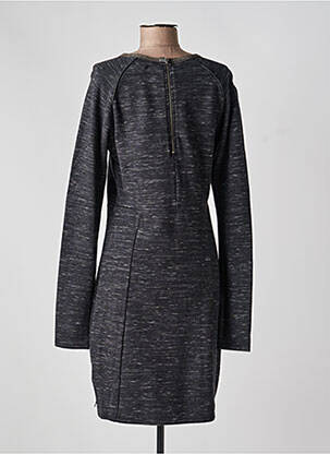 Robe mi-longue manches longues manches longues gris MAISON SCOTCH femme