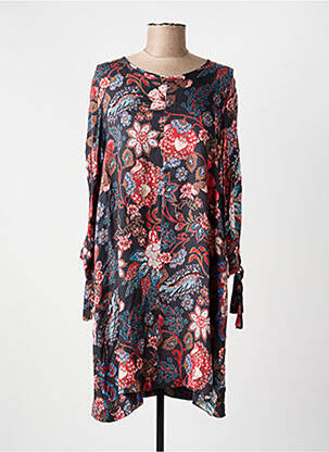 Robe courte manches longues manches longues bleu IMPERIAL femme