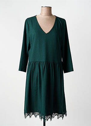 Robe mi-longue manches longues manches longues vert I.CODE (By IKKS) femme