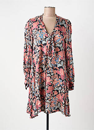 Robe courte manches longues manches longues rose IMPERIAL femme