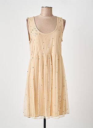 Robe mi-longue sans manche sans manche beige I.CODE (By IKKS) femme