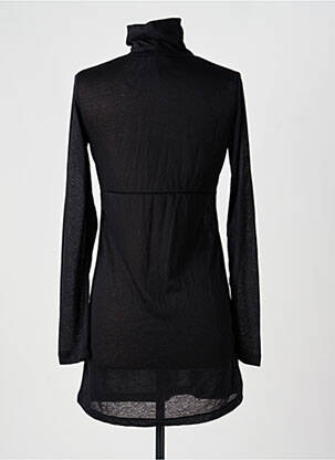 Robe courte manches longues manches longues noir DDP femme